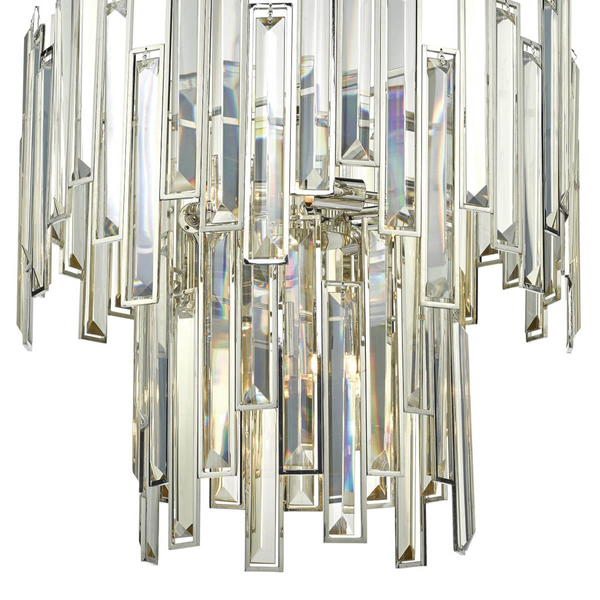 Wisząca lampa na łańcuchu ODILE ODI0620 glamour szampański przezroczysty