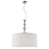LAMPA wisząca REA RLD93163-1W Zumaline okrągła OPRAWA zwis abażurowy biały