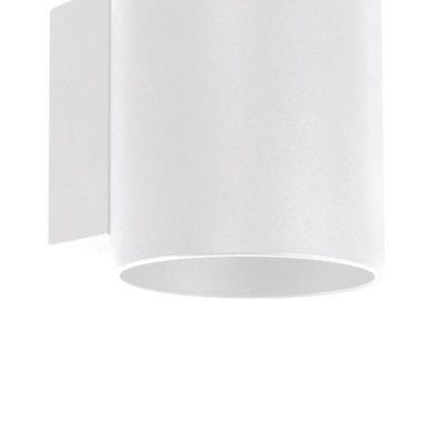 Kinkiet LAMPA ścienna SONIA 03958 Ideus okrągła OPRAWA metalowa tuba loft biała