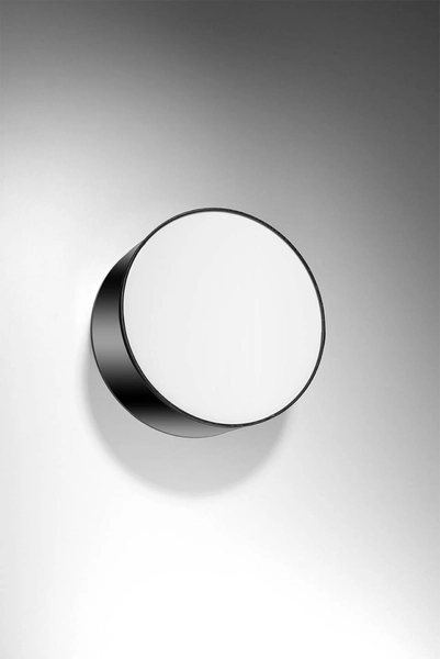 Kinkiet LAMPA ścienna SL.0127 okrągła OPRAWA plafon czarny