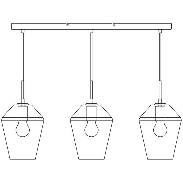LAMPA wisząca RETRO 107132 Markslojd metalowa OPRAWA listwa ZWIS szklany przydymiony