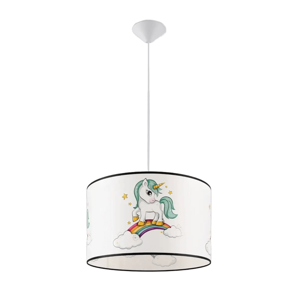 Lampa zwisająca Jednorożec SL.1413 Sollux dla dziewczynki wielokolorowa