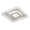 Kwadratowy kryształowy plafon Tempio PLF-54182S-WH LED 55W 3000-6500K biały