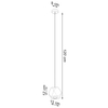 Wisząca lampa drewniana SL.1011 ekologiczna do sypialni