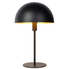 Stojąca LAMPA biurkowa SIEMON 45596/01/30 Lucide stołowa LAMPKA kopuła metalowa czarna