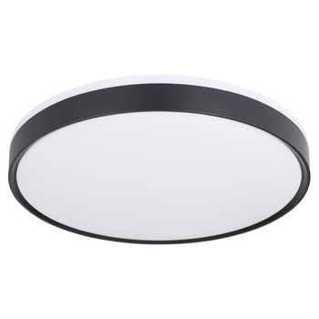 Okrągła LAMPA sufitowa SONNY 41587-18 Globo metalowy plafon LED 18W 3000K - 6000K do sypialni czarny