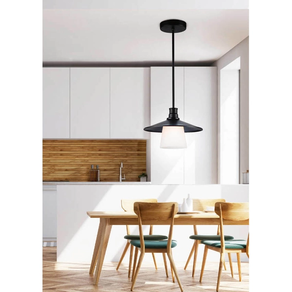 Industrialna lampa wisząca nad wyspę Loft 31-43108 czarna