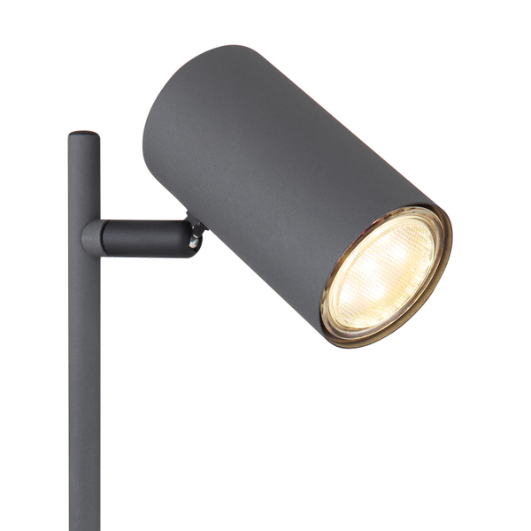 Ruchoma lampa stołowa Robby 57910TG do gabinetu grafitowa