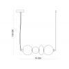 Lampa wisząca Sonte PND-24352-36W-AB-AMB Italux LED 36W 3000K antyczny brąz