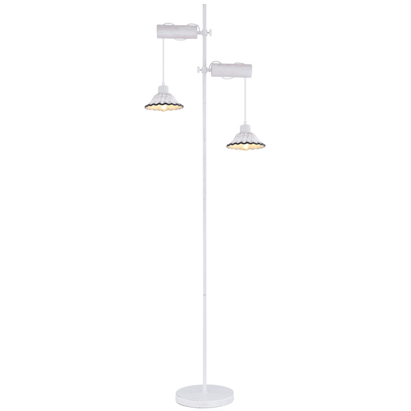 Lampa podłogowa JOWITA 54050-2S stojąca kopuły białe
