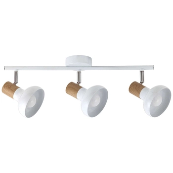 Plafon LAMPA sufitowa HOLLY 5945 Rabalux metalowa OPRAWA skandynawskie reflektorki regulowane drewno buk białe
