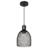 Wisząca lampa druciana VEN W-N 1789/1H metalowa czarna
