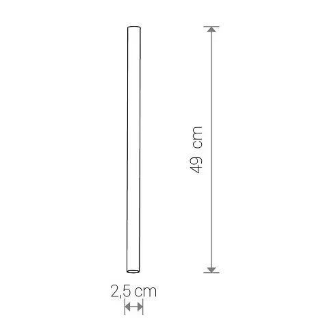 Klosz sufitowy Cameleon Laser 10250 Nowodvorski wąski brązowy