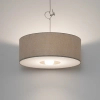 Tkaninowa lampa wisząca CEDRO 11665 z abażurem beżowa