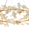 Ceramiczna lampa zwisowa Botanika XY080P-100 liście złota biała