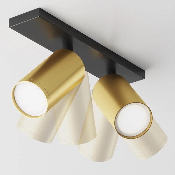 Lampa sufitowa Focus S C051CL-U-02BMG Maytoni reflektory nad stół czarne złote