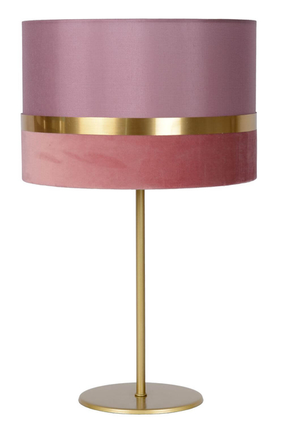 Lampa biurkowa Tusse 10509/81/66 Lucide abażur len różowa złota