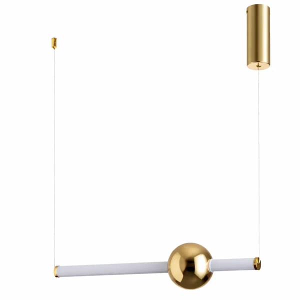 Lampa wisząca nowoczesna O-LINE ST-1688S złoty połysk metalowa LED 12W 3000K do jadalni