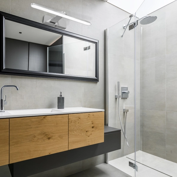 Kinkiet LAMPA ścienna SPLASH ML5613 Milagro metalowa OPRAWA łazienkowa LED 8W 4000K galeryjka nad lustro IP44 chrom