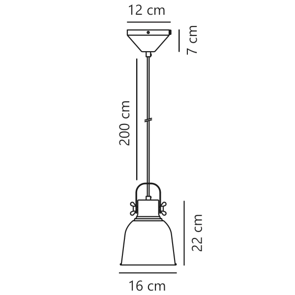Wisząca lampa retro Adrian 48783003 nad stół antracyt