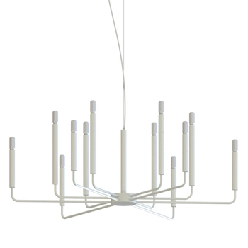 Zwisowa lampa do jadalni Orto 11463 świecznikowa szara