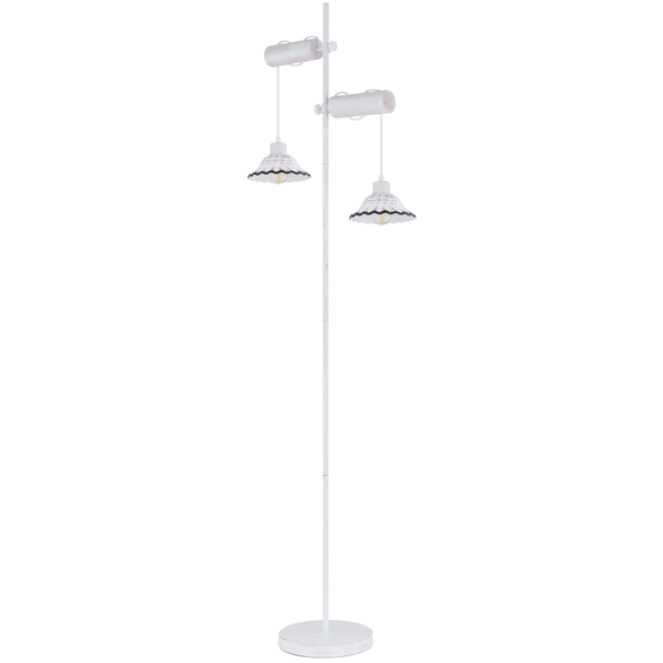 Lampa podłogowa JOWITA 54050-2S stojąca kopuły białe