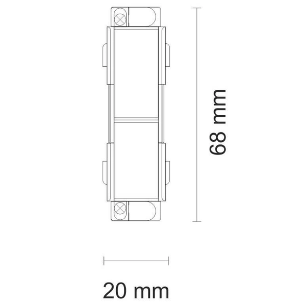 Wewnętrzny ŁĄCZNIK szynoprzewodu 8114 Shilo do 3-fazowej szyny biały