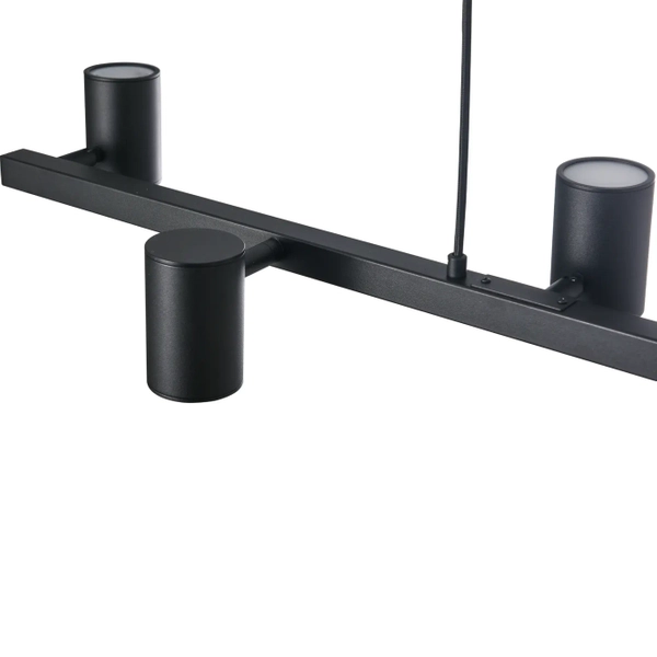 Wielopunktowa lampa wisząca Noe PL0111-BK Yaskr listwa do kuchni czarna