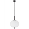 Kulista lampa wisząca MARC LE42718 szklana kula biała czarna