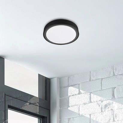 Plafon LAMPA sufitowa FOSTER 3283 Rabalux okrągła OPRAWA metalowa LED 28W 2700K - 5000K plafoniera z pilotem czarna