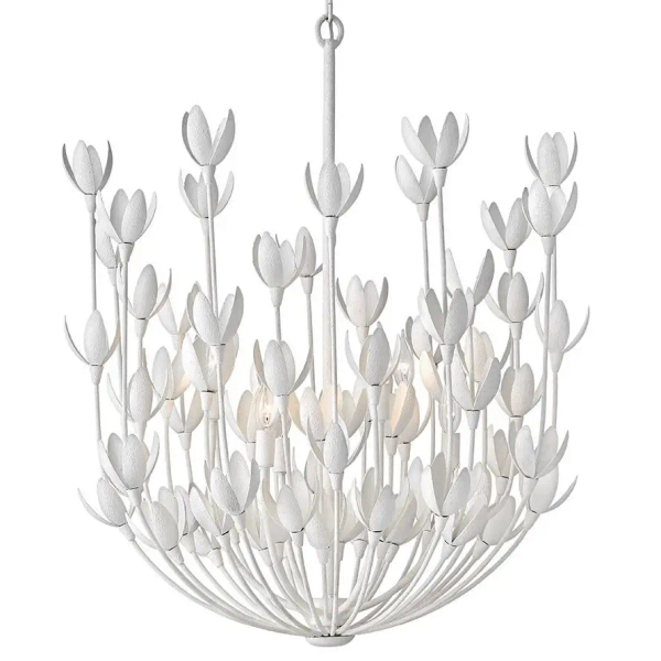 Lampa wisząca do sypialni Flora QN-FLORA6-WHT dekoracyjna kwiaty biały