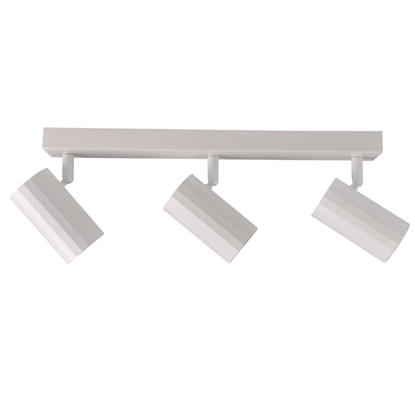 Lampa potrójna z regulacją NICEA 323491 tubki biały złoty