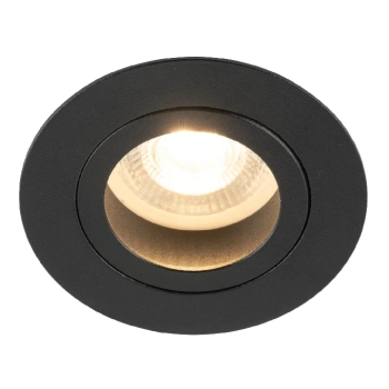 Oczko sufitowe lampa Aura 10571 okrągła regulowana czarny