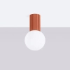 Sufitowa lampa kulista HALO SL.1728 do łazienki IP44 biały terakota