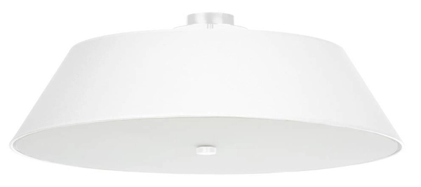 Nowoczesna LAMPA plafon SL.0821 sufitowa OPRAWA okrągła materiałowa biała