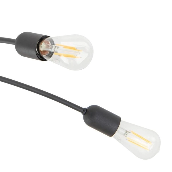 Lampa sufitowa rustykalna Helix 4687 TK Lighting do salonu metalowa czarna