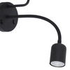 Kinkiet nad łóżko Maja 2537 TK Lighting z abażurem podwójny czarny