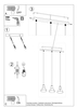 Lampa zwisowa Tazila SL.0990 Sollux industrial kuchenna czarna