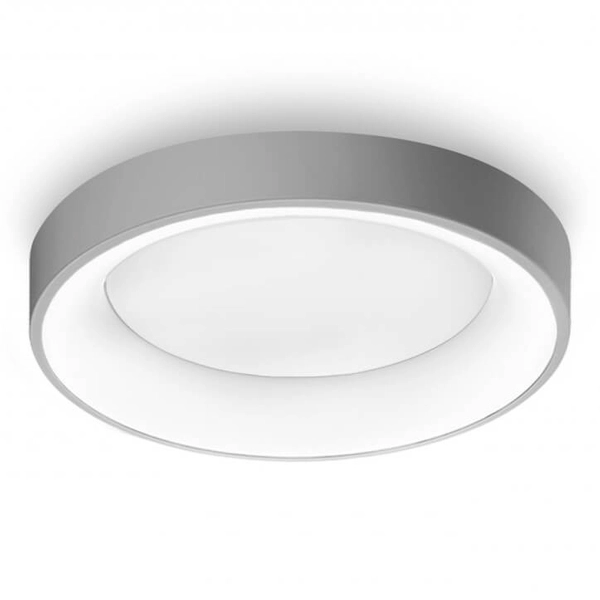 Minimalistyczna lampa sufitowa Sovana LED 80W szara