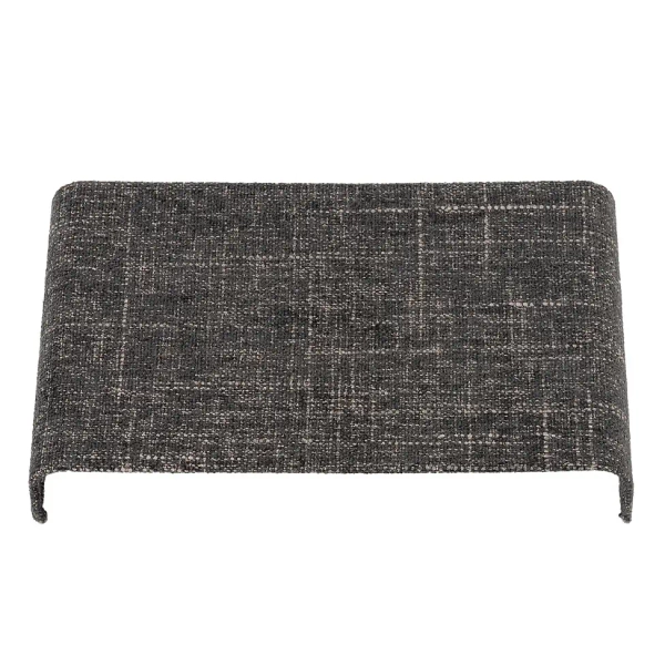 Kwadratowy kinkiet AMARELA 11662 z tkaniny czarny brązowy