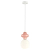 Lampa wisząca ceramiczna Latera PND-94331-1S-PK do jadalni różowy