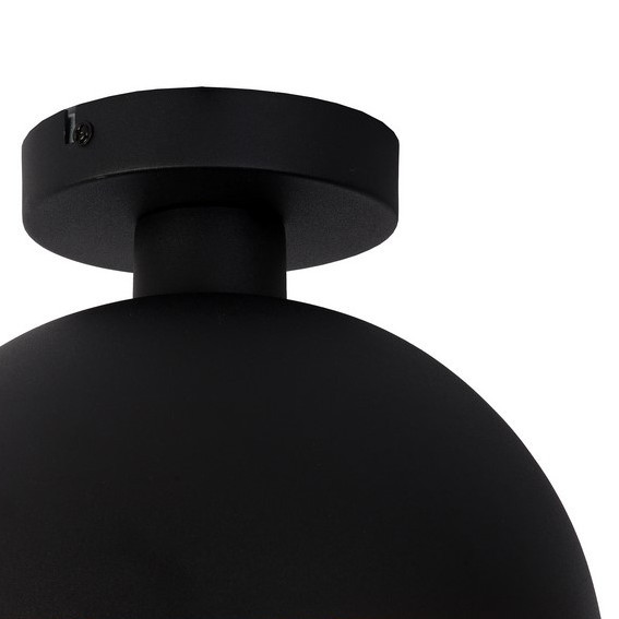 LAMPA sufitowa SIEMON 45196/01/30 Lucide metalowa OPRAWA hygge plafoniera kopuła czarna