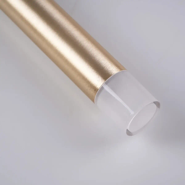 Podłużna lampa ścienna do salonu Glam 326829 metalowa złota czarna