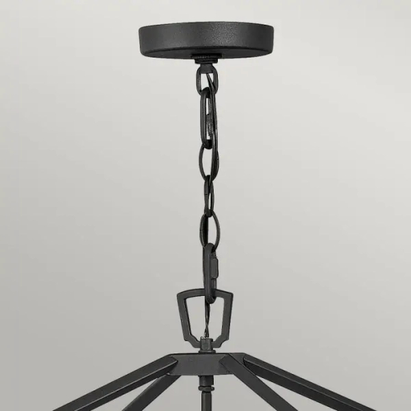 Tarasowy żyrandol Alford QN-ALFORD-PLACE-4P-MB na łańcuchu IP44 czarny