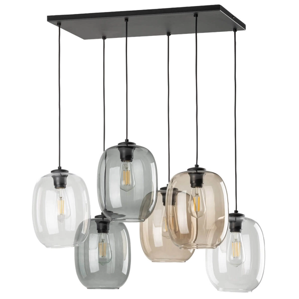 Zwisająca lampa na belce Elio 5974 nad stół kaskada multikolor