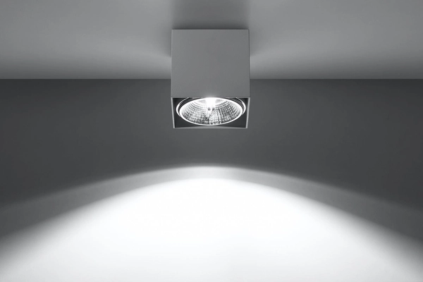 Spot LAMPA sufitowa SL.0698 metalowa OPRAWA kwadratowy downlight natynkowy biały