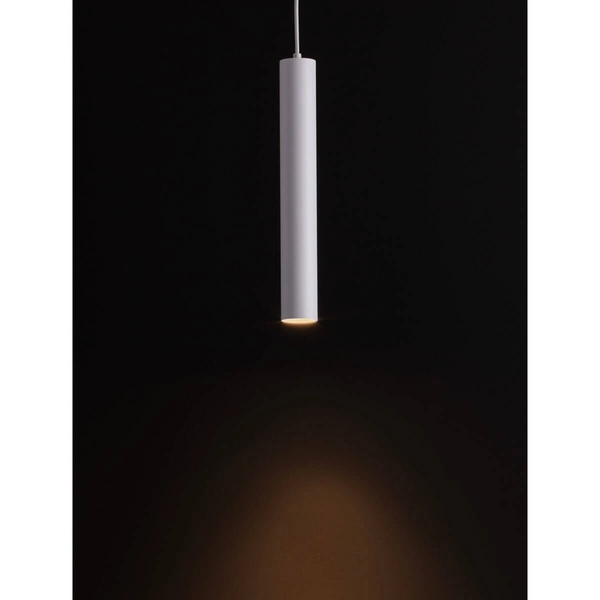 Lampa zwisająca NAZCA LE44348 do kuchni tubka sopel metalowa biała