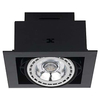 Wpuszczana LAMPA sufitowa DOWNLIGHT ES111 9571 Nowodvorski metalowa OPRAWA podtynkowa kwadratowa czarna