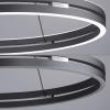 Wisząca lampa PUREE-LOOP szara LED 53W 2700-5000K pierścień do jadalni nad stół 2551-15