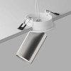 Tuba lampa podtynkowa reflektor regulowany biała srebrna Focus OUTLET
